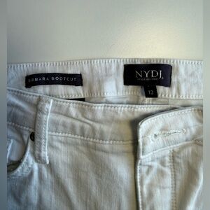 NYDJ Crisp White Barbara Bootcut Jeans 12